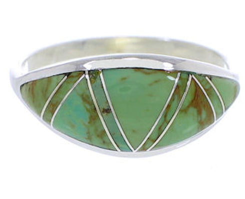 Southwest Jewelry Turquoise Silver Ring Size 5-3/4 ZX36300